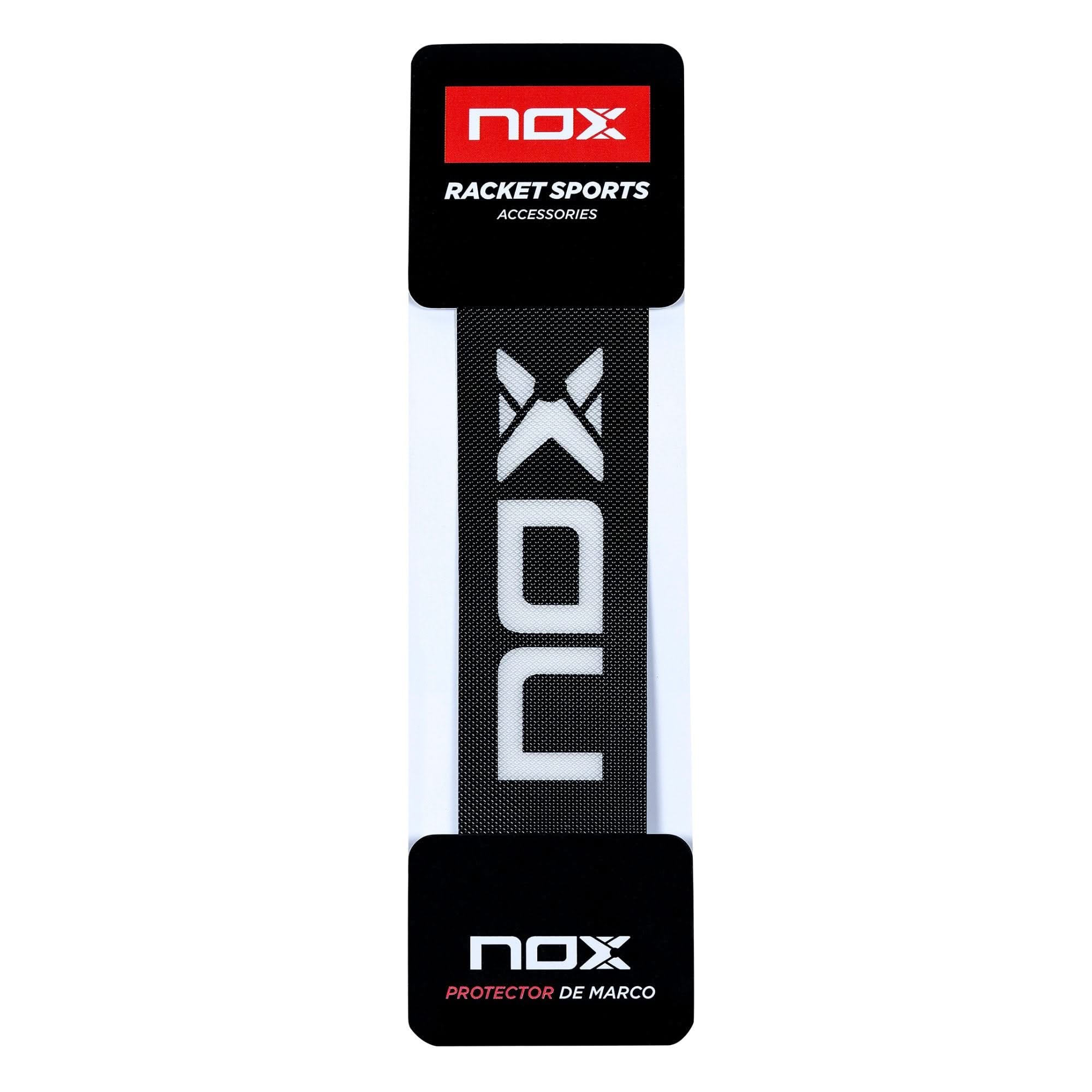 Bolsa 6 uds. - Protector Negro con Logo Blanco - NOXpadelBolsas/Cajas MKP